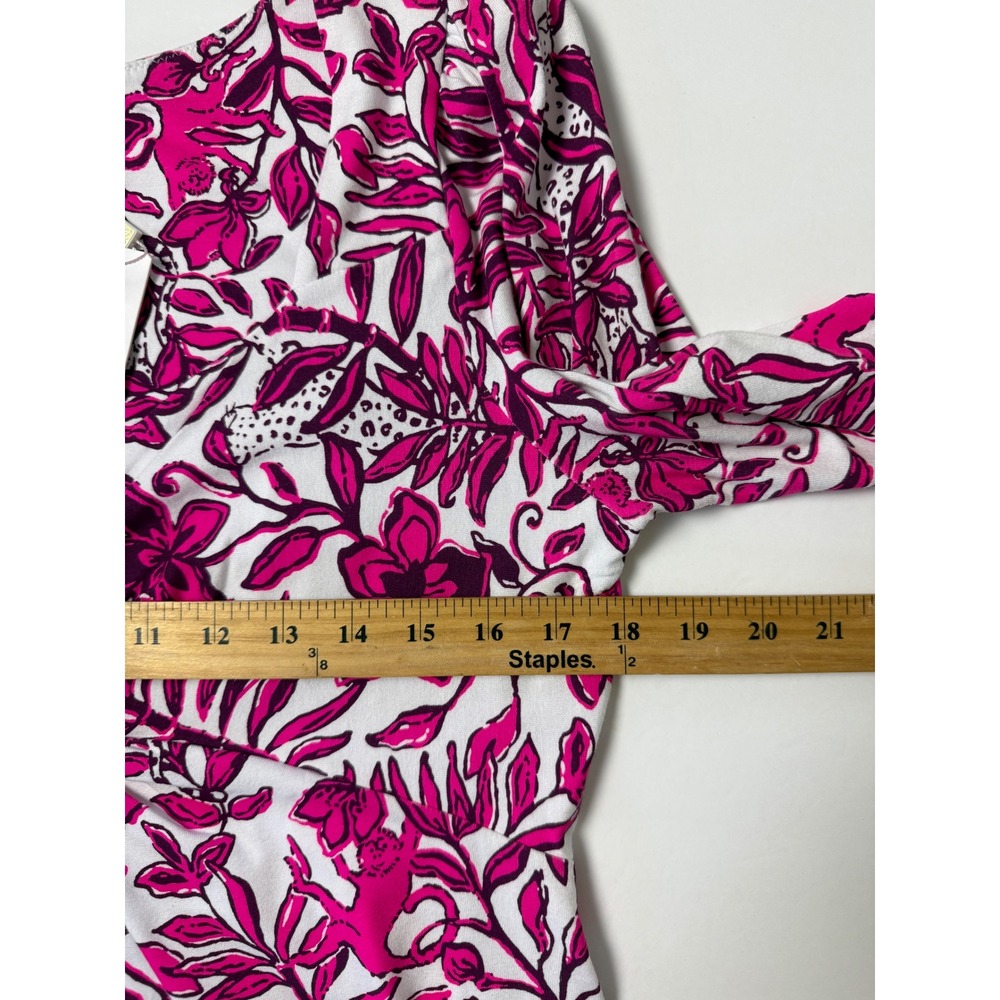 Lilly Pulitzer Womens Anne Skirted Floral Romer Preppy Pink Size L Coastal Boho - Picture 7 of 9